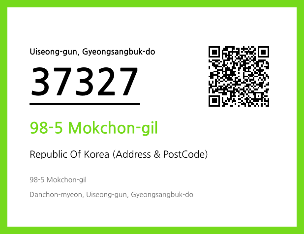 Address and Postal Code QR Code Image (CC BY 4.0)