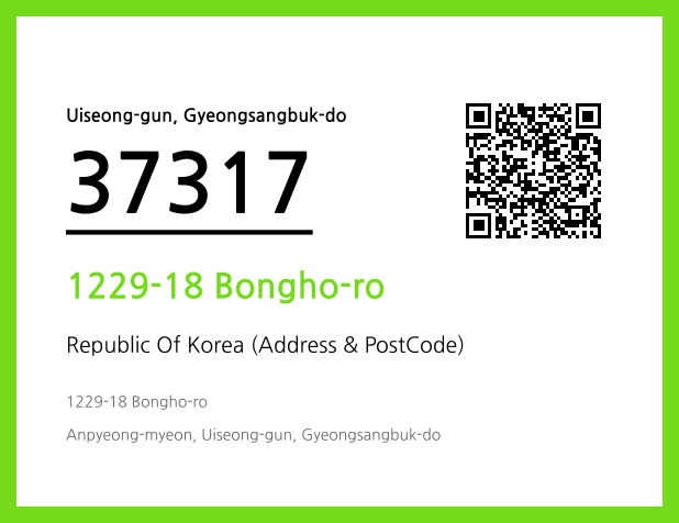 CC BY 4.0 Address and Postal Code QR Code Image (CC BY 4.0)