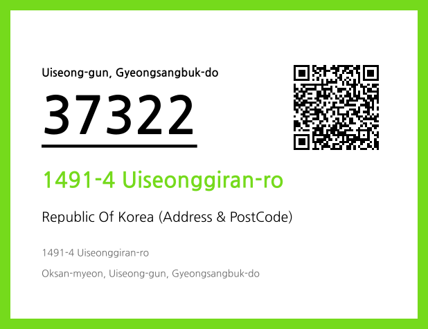 Address and Postal Code QR Code Image (CC BY 4.0)