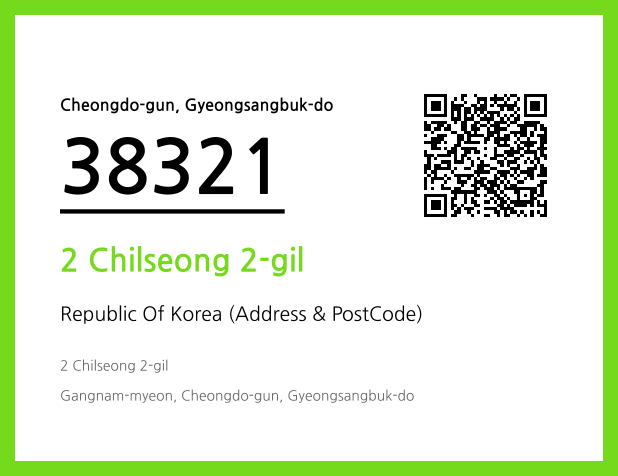 Address and Postal Code QR Code Image (CC BY 4.0)