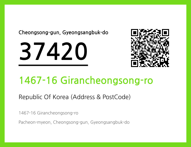 Address and Postal Code QR Code Image (CC BY 4.0)