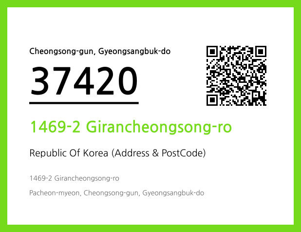 Address and Postal Code QR Code Image (CC BY 4.0)