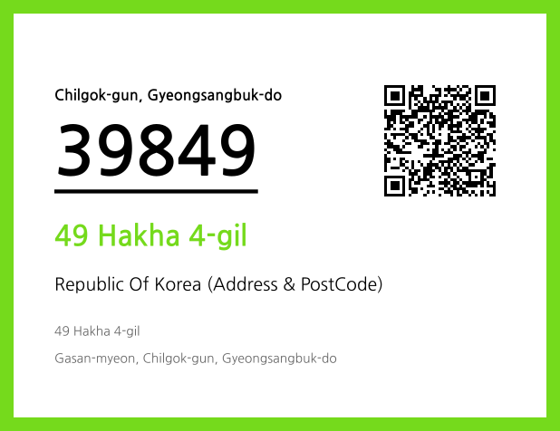 CC BY 4.0 Address and Postal Code QR Code Image (CC BY 4.0)