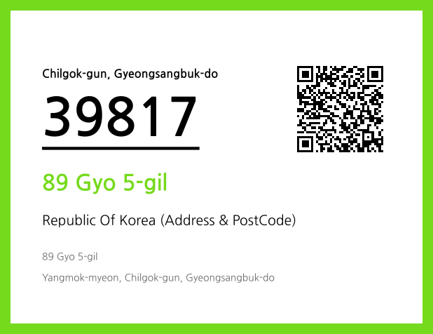 Address and Postal Code QR Code Image (CC BY 4.0)