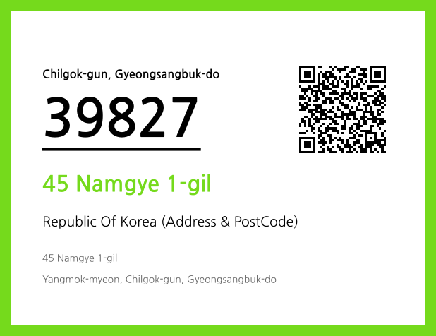 Address and Postal Code QR Code Image (CC BY 4.0)