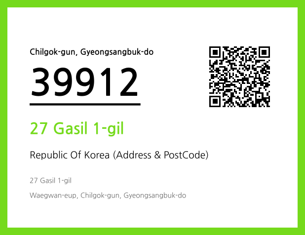 Address and Postal Code QR Code Image (CC BY 4.0)