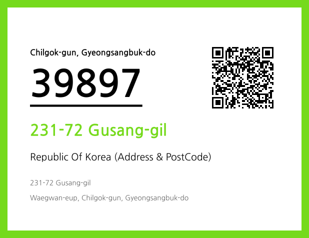 Address and Postal Code QR Code Image (CC BY 4.0)