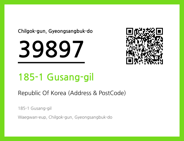 Address and Postal Code QR Code Image (CC BY 4.0)
