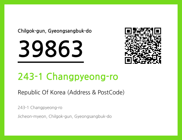 CC BY 4.0 Address and Postal Code QR Code Image (CC BY 4.0)
