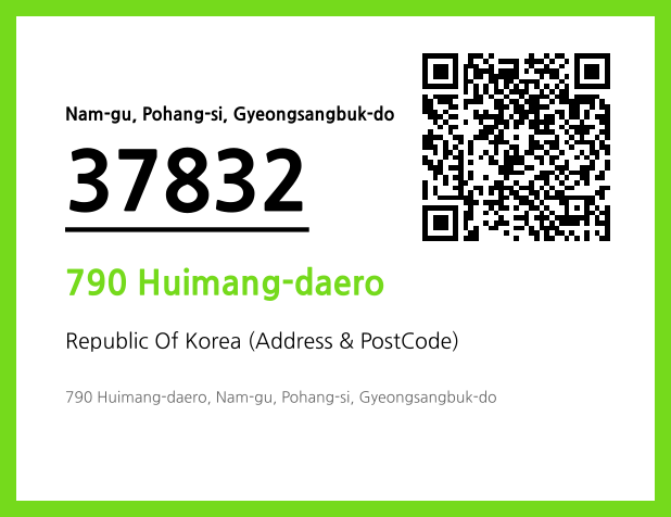 Address and Postal Code QR Code Image