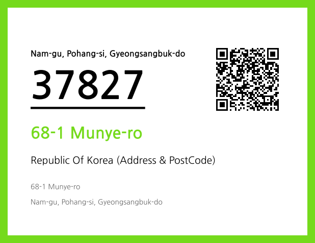 Address and Postal Code QR Code Image (CC BY 4.0)