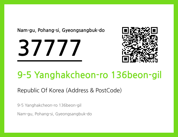 CC BY 4.0 Address and Postal Code QR Code Image (CC BY 4.0)