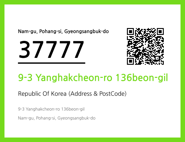 Address and Postal Code QR Code Image (CC BY 4.0)