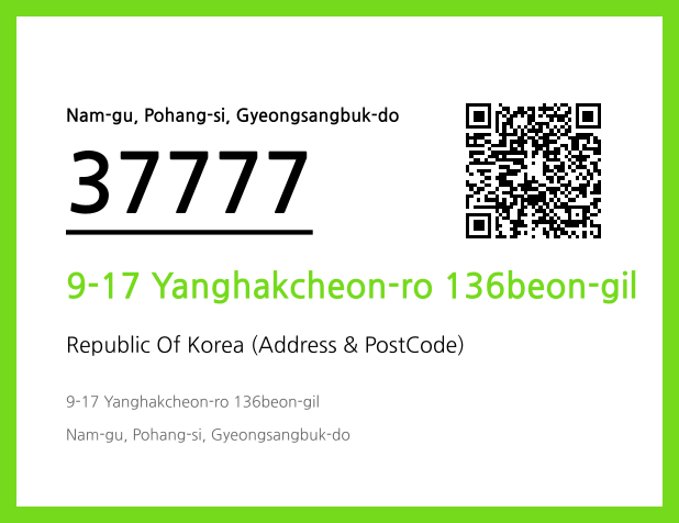 Address and Postal Code QR Code Image (CC BY 4.0)
