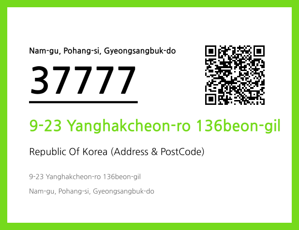 Address and Postal Code QR Code Image (CC BY 4.0)