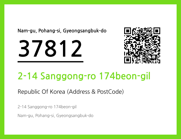 Address and Postal Code QR Code Image (CC BY 4.0)