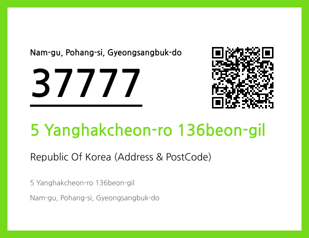 Address and Postal Code QR Code Image (CC BY 4.0)