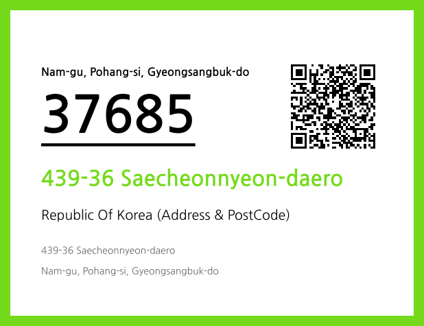 Address and Postal Code QR Code Image (CC BY 4.0)