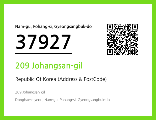 Address and Postal Code QR Code Image (CC BY 4.0)