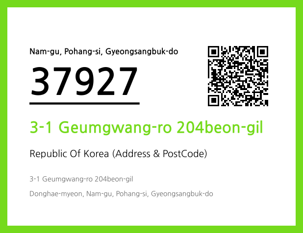 Address and Postal Code QR Code Image (CC BY 4.0)