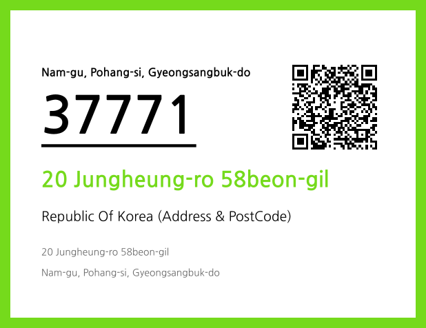 Address and Postal Code QR Code Image (CC BY 4.0)