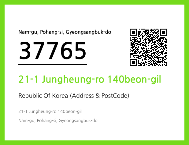 Address and Postal Code QR Code Image (CC BY 4.0)
