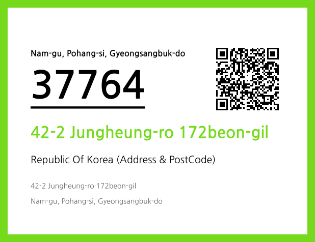 Address and Postal Code QR Code Image (CC BY 4.0)