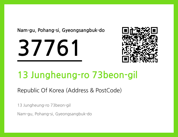 Address and Postal Code QR Code Image (CC BY 4.0)