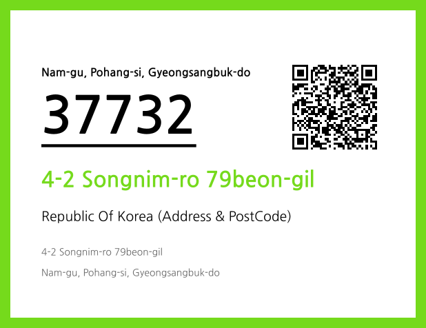 Address and Postal Code QR Code Image (CC BY 4.0)