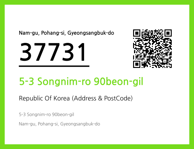 Address and Postal Code QR Code Image (CC BY 4.0)
