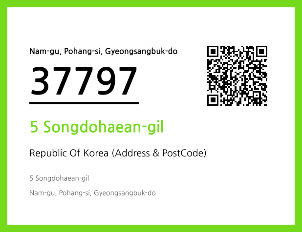Address and Postal Code QR Code Image (CC BY 4.0)