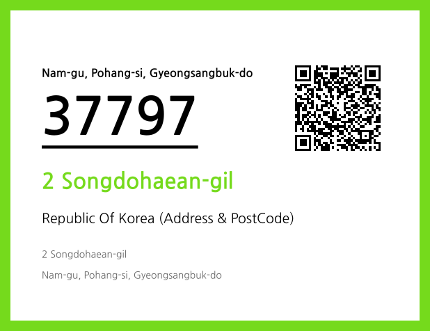 Address and Postal Code QR Code Image (CC BY 4.0)