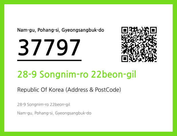 Address and Postal Code QR Code Image (CC BY 4.0)