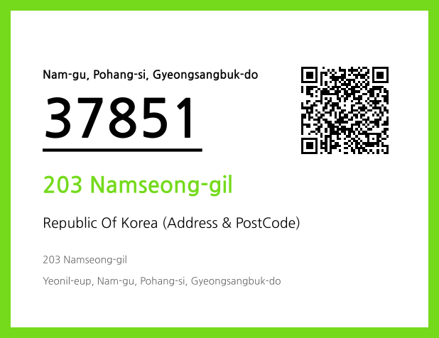 Address and Postal Code QR Code Image (CC BY 4.0)