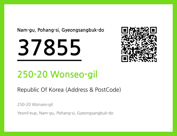 Address and Postal Code QR Code Image (CC BY 4.0)