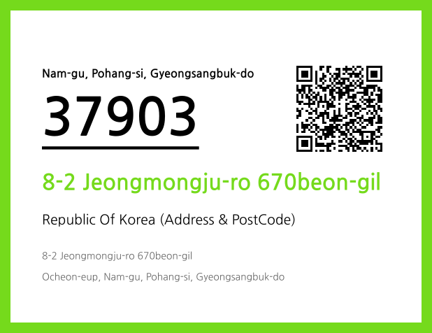Address and Postal Code QR Code Image (CC BY 4.0)