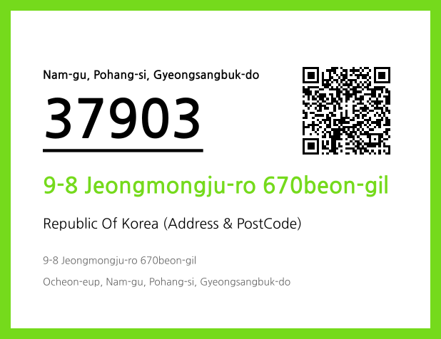 Address and Postal Code QR Code Image (CC BY 4.0)