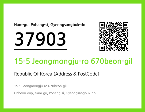 CC BY 4.0 Address and Postal Code QR Code Image (CC BY 4.0)