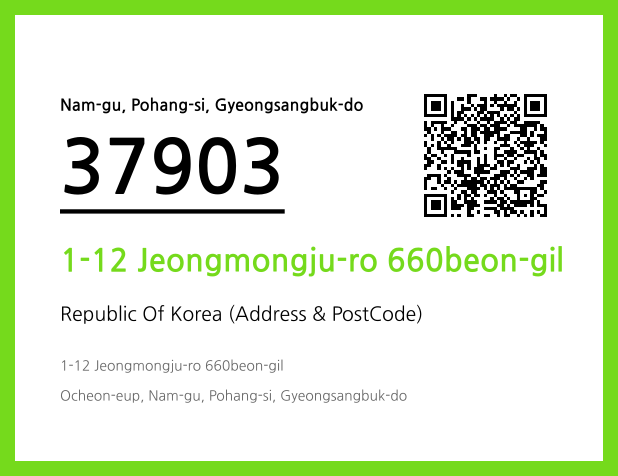 Address and Postal Code QR Code Image (CC BY 4.0)