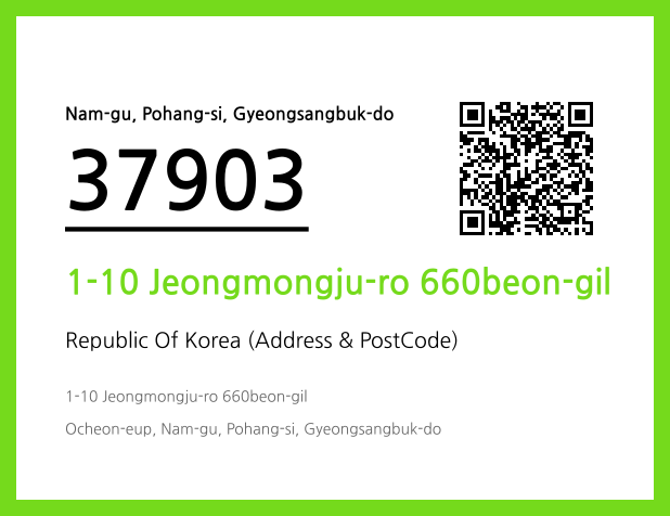 Address and Postal Code QR Code Image (CC BY 4.0)