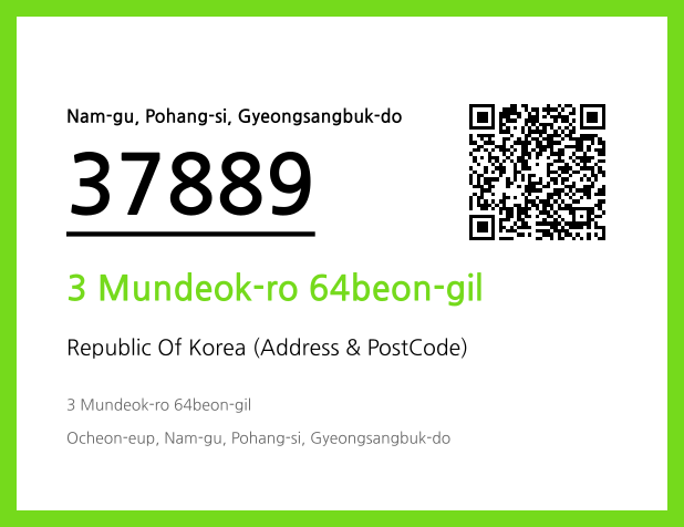 CC BY 4.0 Address and Postal Code QR Code Image (CC BY 4.0)