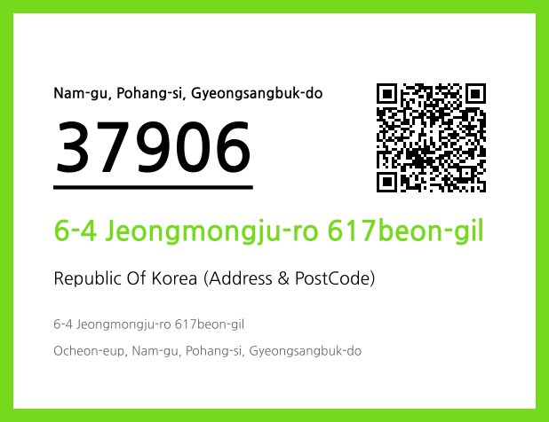 Address and Postal Code QR Code Image (CC BY 4.0)