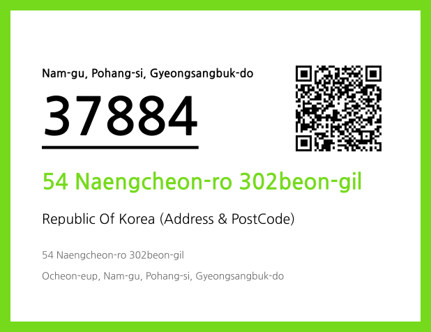 Address and Postal Code QR Code Image (CC BY 4.0)