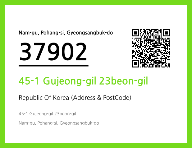 CC BY 4.0 Address and Postal Code QR Code Image (CC BY 4.0)