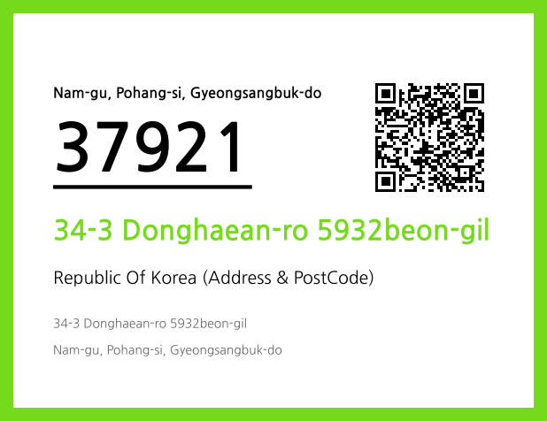 Address and Postal Code QR Code Image (CC BY 4.0)