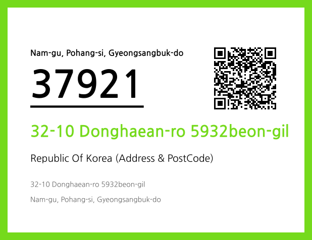 CC BY 4.0 Address and Postal Code QR Code Image (CC BY 4.0)