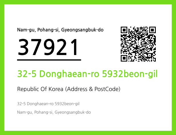 Address and Postal Code QR Code Image (CC BY 4.0)