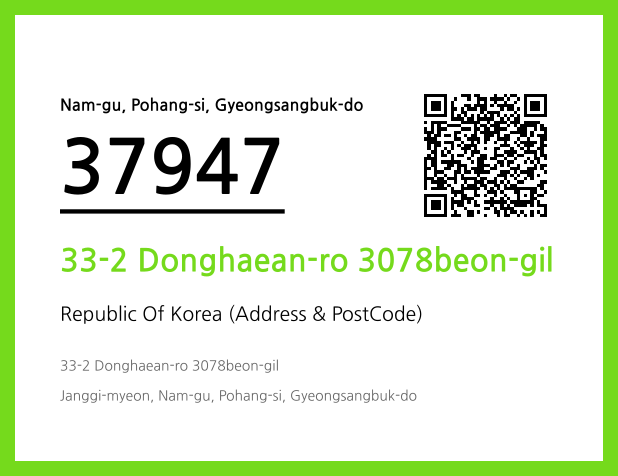 Address and Postal Code QR Code Image (CC BY 4.0)