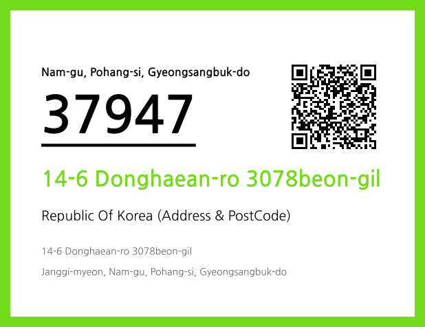Address and Postal Code QR Code Image (CC BY 4.0)