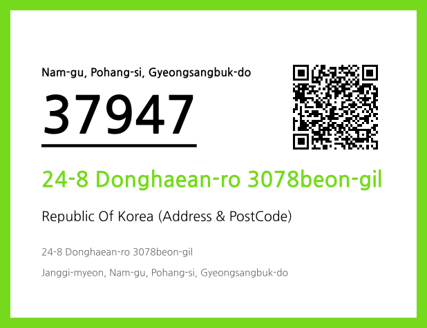 Address and Postal Code QR Code Image (CC BY 4.0)